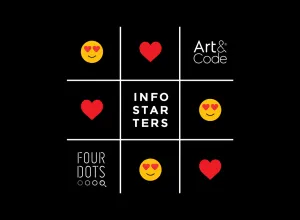 Infostarters project by Four Dots and Art&Code with a playful design.