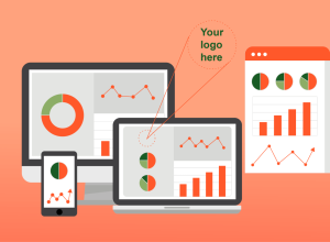 Digital devices displaying SEO analytics for white label strategies.