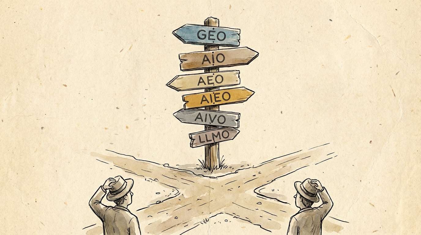 GEO. AIO. AEO. AIEO. AIVO. LLMO - The Naming Wars